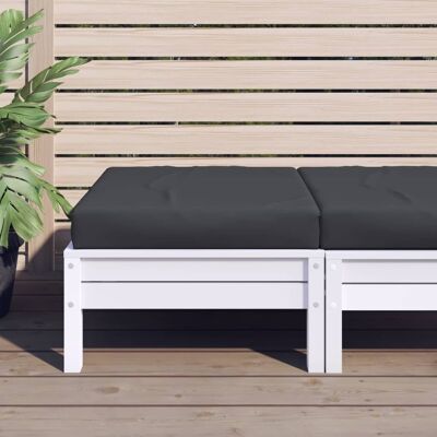 VIDAXL Cuscino Per Pallet Nero 60x60x6 Cm In Tessuto VIDAXL Cuscino Per Pallet Nero 60x60x6 Cm In Tessuto