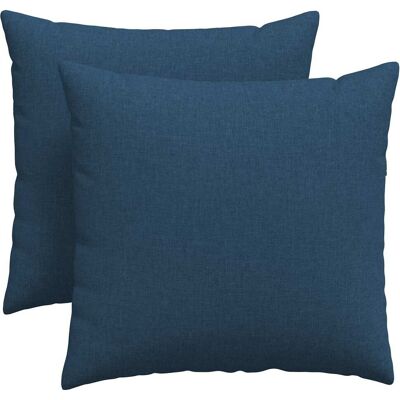 MAISON EXCLUSIVE - Cuscini Da Divano 2 Pcs Blu 45 X 45 Cm Tessuto MAISON EXCLUSIVE - Cuscini Da Divano 2 Pcs Blu 45 X 45 Cm Tessuto