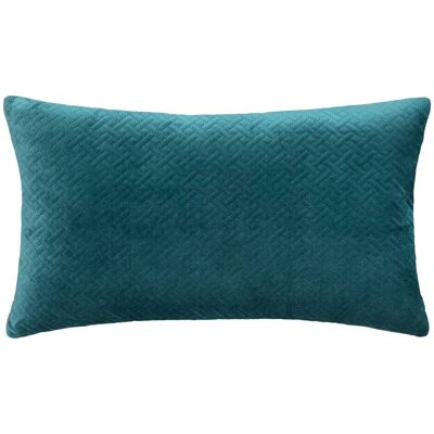 ATMOSPHERA - Cuscino In Velluto Blu Anatra Dolce 38x58cm Créateur D'Intérieur ATMOSPHERA - Cuscino In Velluto Blu Anatra Dolce 38x58cm Créateur D'Intérieur