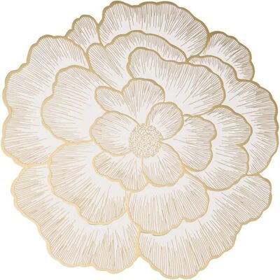 OEM Tovagliette Lavabili, Set Di 2 Tovagliette In Plastica Pvc Tovaglietta Antiscivolo A Forma Di Rosa Cinese, Resistente Al Calore, Per Tavolo Da Cucina (oro Bianco, 38 Cm) OEM Tovagliette Lavabili, Set Di 2 Tovagliette In Plastica Pvc Tovaglietta Antiscivolo A Forma Di Rosa Cinese, Resistente Al Calore, Per Tavolo Da Cucina (oro Bianco, 38 Cm)
