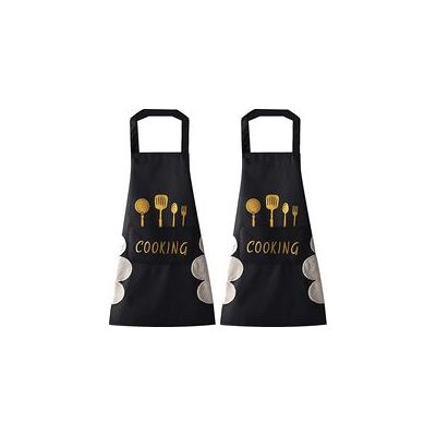 OEM Grembiule Da Cucina (nero + Nero), Con Asciugamano Integrato, Ampia Tasca, Impermeabile, Ideale Per Cucinare E Cuocere Al Forno. - Crezuo OEM Grembiule Da Cucina (nero + Nero), Con Asciugamano Integrato, Ampia Tasca, Impermeabile, Ideale Per Cucinare E Cuocere Al Forno. - Crezuo