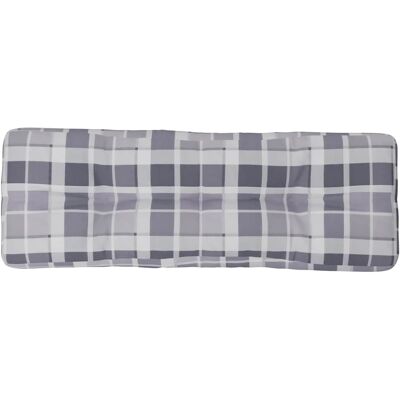 MAISON EXCLUSIVE - Cuscino Per Pallet A Quadri Grigi 120x40x12 Cm In Tessuto MAISON EXCLUSIVE - Cuscino Per Pallet A Quadri Grigi 120x40x12 Cm In Tessuto