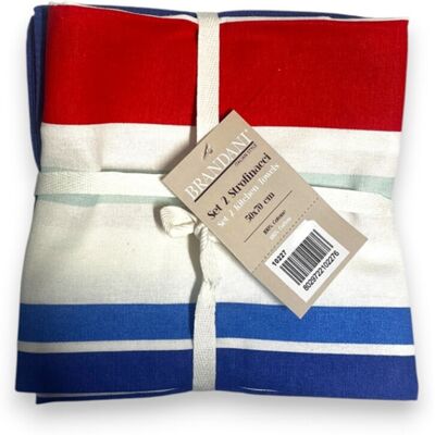 BRANDANI Strofinacci Cotone Righe Ape Blu Oceano 2 Pz BRANDANI Strofinacci Cotone Righe Ape Blu Oceano 2 Pz