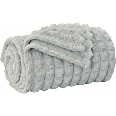 VIDAXL Coperta Grigio 150 X 130 Cm 0.51 Kg Panno VIDAXL Coperta Grigio 150 X 130 Cm 0.51 Kg Panno