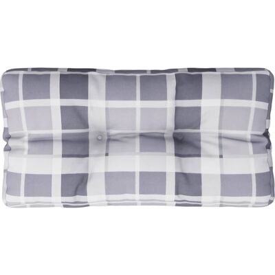 MAISON EXCLUSIVE - Cuscino Per Pallet A Quadri Grigi 70x40x12 Cm In Tessuto MAISON EXCLUSIVE - Cuscino Per Pallet A Quadri Grigi 70x40x12 Cm In Tessuto