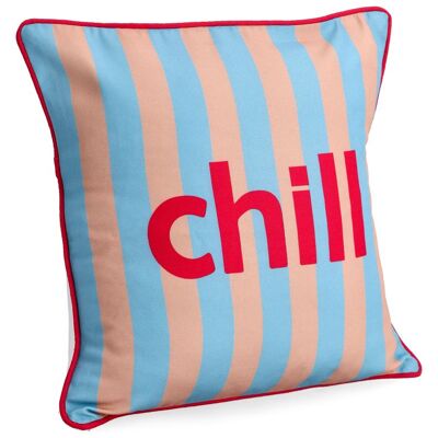 IPERBRIKO Cuscino Arredo Chill Arancio Blu 45x45 Poliestere Sfoderabile Con Cerniera Per O IPERBRIKO Cuscino Arredo Chill Arancio Blu 45x45 Poliestere Sfoderabile Con Cerniera Per O