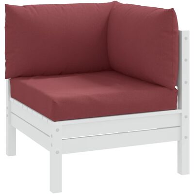VIDAXL Cuscini Per Pallet 3 Pz Rosso Vino Mélange In Tessuto VIDAXL Cuscini Per Pallet 3 Pz Rosso Vino Mélange In Tessuto