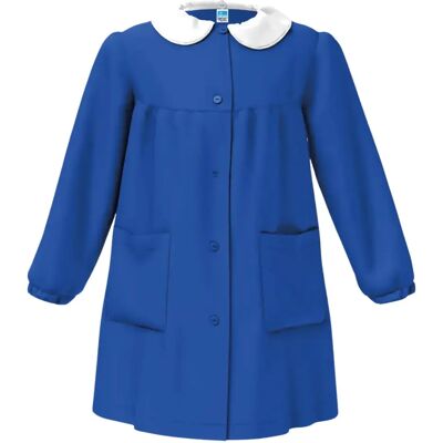 SIGGI Grembiule Scuola Bimba Con Bottoni Centrali - Neutro Blue Royal 11a SIGGI Grembiule Scuola Bimba Con Bottoni Centrali - Neutro Blue Royal 11a