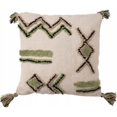 HOME STYLING Home-styling-collection Cuscino Floreale Verde 45 X 45 Cm HOME STYLING Home-styling-collection Cuscino Floreale Verde 45 X 45 Cm