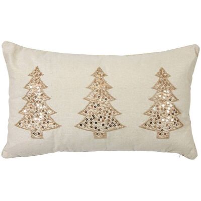ATMOSPHERA Cuscino Natalizio Ricamato Con Albero Di Natale, 50 X 30 Cm - Créateur D'Intérieur ATMOSPHERA Cuscino Natalizio Ricamato Con Albero Di Natale, 50 X 30 Cm - Créateur D'Intérieur