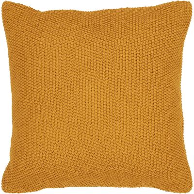 KENDRA HOME Cuscino Santos In Cotone Riciclato Color Ocra 45×45 Cm KENDRA HOME Cuscino Santos In Cotone Riciclato Color Ocra 45×45 Cm