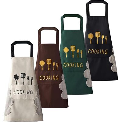 OEM Grembiule Da Cucina Da Donna, Facile Da Pulire, Ampie Tasche, Impermeabile, Ideale Per Cucinare E Cuocere Al Forno. OEM Grembiule Da Cucina Da Donna, Facile Da Pulire, Ampie Tasche, Impermeabile, Ideale Per Cucinare E Cuocere Al Forno.