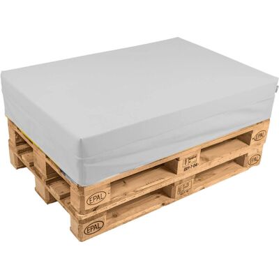 POMODONE Cuscino Per Pallet 120x80 Cm In Similpelle Bianco POMODONE Cuscino Per Pallet 120x80 Cm In Similpelle Bianco