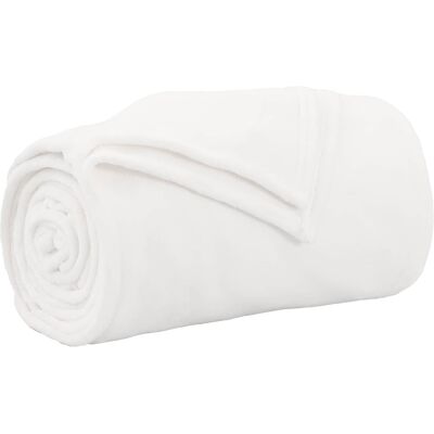 VIDAXL Coperta Bianco 130 X 150 Cm 0.51 Kg Panno VIDAXL Coperta Bianco 130 X 150 Cm 0.51 Kg Panno