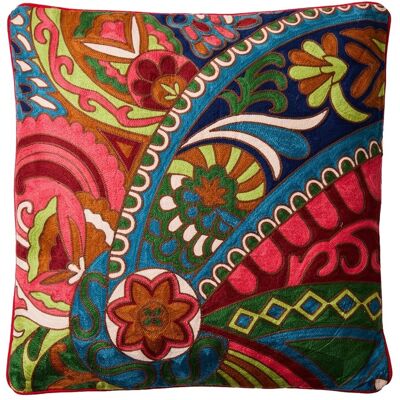 AHD AMAZING HOME DESIGN Cuscino Ricamato Multicolore In Cotone 50x50 Cm Soraya AHD AMAZING HOME DESIGN Cuscino Ricamato Multicolore In Cotone 50x50 Cm Soraya