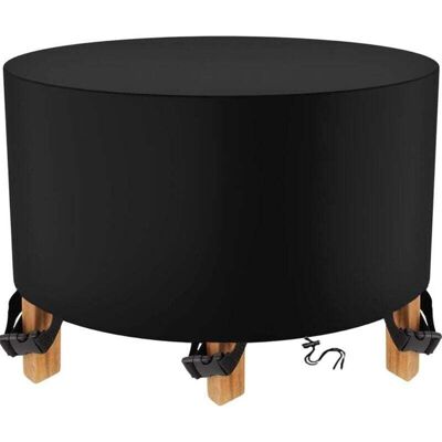 DPZO Telo Di Copertura Rotondo Per Mobili Da Giardino, 200 X 94 Cm, Nero, Protettivo, Impermeabile, Per Mobili Da Giardino E Per Il Rimessaggio Invernale. DPZO Telo Di Copertura Rotondo Per Mobili Da Giardino, 200 X 94 Cm, Nero, Protettivo, Impermeabile, Per Mobili Da Giardino E Per Il Rimessaggio Invernale.