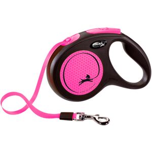 Flexi Guinzaglio A Nastro - Trixie - 209326 New Neon - 5 M - Rosa Fluo Flexi Guinzaglio A Nastro - Trixie - 209326 New Neon - 5 M - Rosa Fluo