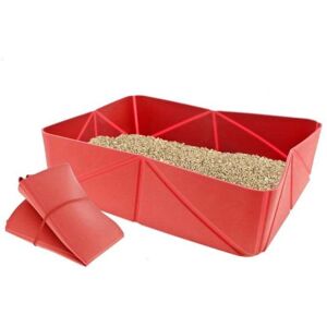 FERRIBIELLA Lettiera pieghevole da viaggio per gatti - Silicone igienico, Facile da pulire FERRIBIELLA Lettiera pieghevole da viaggio per gatti - Silicone igienico, Facile da pulire