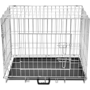 HELLOSHOP26 - Gabbia Per Cani Pieghevole In Metallo Acciaio Zincato 76 X 55 X 61 Cm 3702021 HELLOSHOP26 - Gabbia Per Cani Pieghevole In Metallo Acciaio Zincato 76 X 55 X 61 Cm 3702021