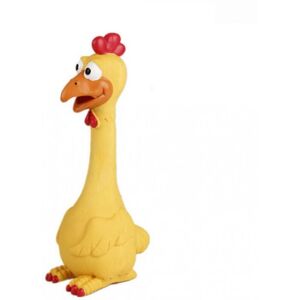 TRADE SHOP TRAESIO - Giocattolo Pollo Gomma Suono Stridulo Toy Squeaky Resistente Masticare Cani - TRADE SHOP TRAESIO - Giocattolo Pollo Gomma Suono Stridulo Toy Squeaky Resistente Masticare Cani -