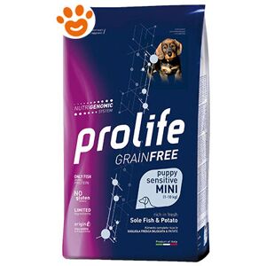 Prolife Senza cereali per cuccioli sensibili con sogliola e patate Prolife Senza cereali per cuccioli sensibili con sogliola e patate
