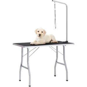 vidaXL Tavolo toelettatura cani regolabile con 1 anello vidaXL Tavolo toelettatura cani regolabile con 1 anello
