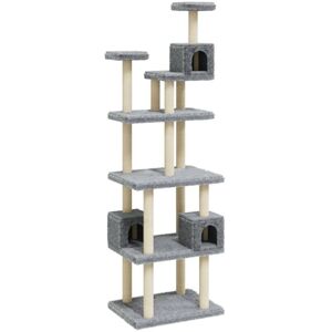 Albero per Gatti vidaXL con Posti in Sisal - Torre di Gioco 188cm Albero per Gatti vidaXL con Posti in Sisal - Torre di Gioco 188cm
