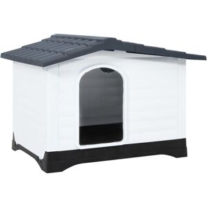 Casetta per cani grigia 90,5x68x66 cm in polipropilene - Casetta per cani Casetta per cani grigia 90,5x68x66 cm in polipropilene - Casetta per cani