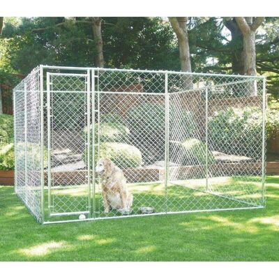 BC-ELEC - Recinto per cani - Parco in acciaio zincato - 3x3x1.8m / 1.5x4.6x1.8m BC-ELEC - Recinto per cani - Parco in acciaio zincato - 3x3x1.8m / 1.5x4.6x1.8m