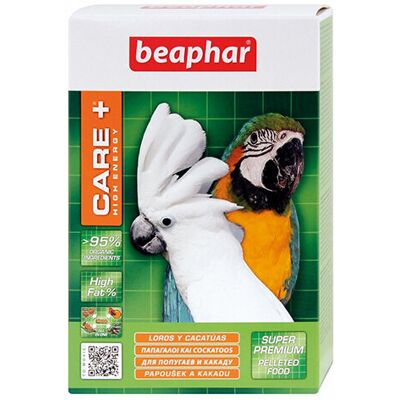 beaphar Care+ Loros E Cacatuas Food In Pellet, 1 Kg - beaphar Care+ Loros E Cacatuas Food In Pellet, 1 Kg -