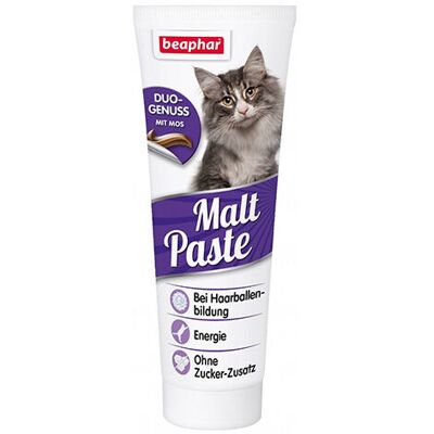 Pasta di malto per gatti Beaphar - Pasta per palle di pelo con malto e Bio-MOS - Integratore alimentare per gatti Pasta di malto per gatti Beaphar - Pasta per palle di pelo con malto e Bio-MOS - Integratore alimentare per gatti