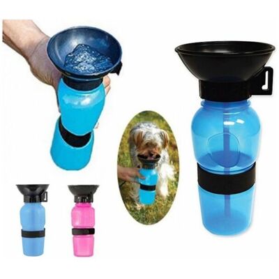 MARCA Topolenashop - Bottiglia Dispenser Acqua 400 Ml Cane Cani Gatto Gatti Con Ciotola Da Viaggio MARCA Topolenashop - Bottiglia Dispenser Acqua 400 Ml Cane Cani Gatto Gatti Con Ciotola Da Viaggio