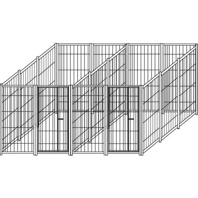SIDER BOX - 2 Box Per Cani Da Esterno Con Zincatura A Caldo Ciascuno Da 300x200x Altezza 180 Centimetri SIDER BOX - 2 Box Per Cani Da Esterno Con Zincatura A Caldo Ciascuno Da 300x200x Altezza 180 Centimetri