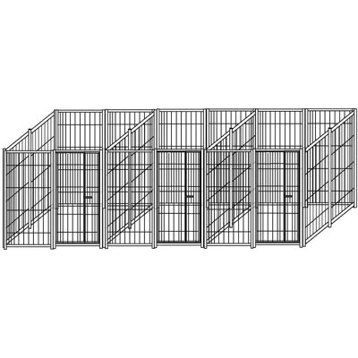 SIDER BOX - 3 Box Per Cani Uniti Con Zincatura A Caldo In Rete Ciascuno Da 200x200x Altezza 180 Cm SIDER BOX - 3 Box Per Cani Uniti Con Zincatura A Caldo In Rete Ciascuno Da 200x200x Altezza 180 Cm