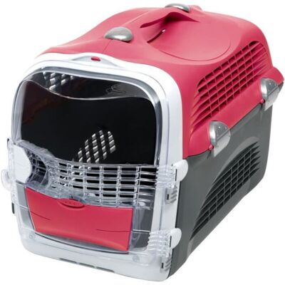 OEM Cat It Gabbia Da Trasporto Cabrio - Rosso Ciliegia - Per Gatto OEM Cat It Gabbia Da Trasporto Cabrio - Rosso Ciliegia - Per Gatto