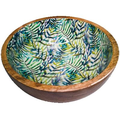 Croci Ciotola in acciaio e legno Mango Decal Foglia per cani e gatti Croci Ciotola in acciaio e legno Mango Decal Foglia per cani e gatti
