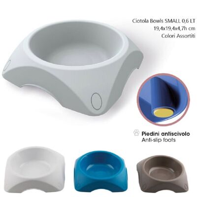 TRADE SHOP TRAESIO - Ciotola Per Cane Small 0,6 Lt Antiscivolo Bowl Vari Colori Per Cani - TRADE SHOP TRAESIO - Ciotola Per Cane Small 0,6 Lt Antiscivolo Bowl Vari Colori Per Cani -
