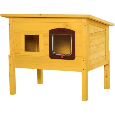 PawHut Cuccia Casetta Per Animali Domestici In Legno Di Abete - PawHut Cuccia Casetta Per Animali Domestici In Legno Di Abete -