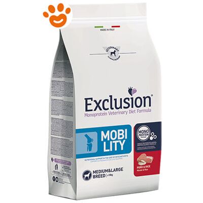 Alimento per cani Exclusion Maiale & Riso - Supporto alla mobilità e osteoartrite Alimento per cani Exclusion Maiale & Riso - Supporto alla mobilità e osteoartrite