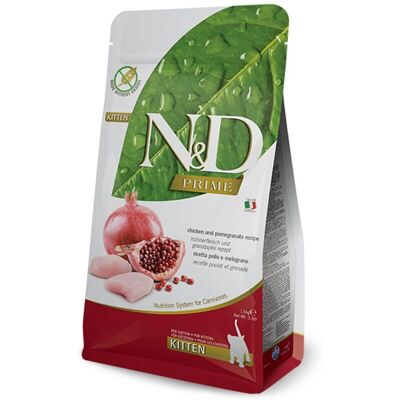 Farmina Cat N&d Prime Kitten Grain Free Pollo E Melograno Cat N&d Prime Kitten Grain Free Pollo E Melograno - Sacco Da 1,5 Kg - Farmina Cat N&d Prime Kitten Grain Free Pollo E Melograno Cat N&d Prime Kitten Grain Free Pollo E Melograno - Sacco Da 1,5 Kg -