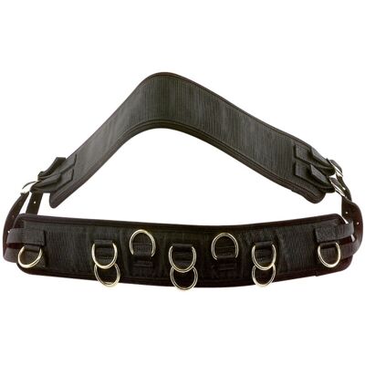 SARTORE Fascione Da Addestramento In Neoprene Nero A Nido D'Ape Completo Di Sottopancia SARTORE Fascione Da Addestramento In Neoprene Nero A Nido D'Ape Completo Di Sottopancia