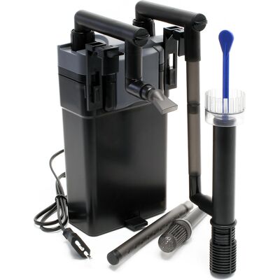 SUNSUN Hbl-803 Filtro A Zainetto Per Acquario Fino A 150 L, Filtro Esterno Hang On Da 500 L/h E 6w, Con Materiali Filtranti Inclusi SUNSUN Hbl-803 Filtro A Zainetto Per Acquario Fino A 150 L, Filtro Esterno Hang On Da 500 L/h E 6w, Con Materiali Filtranti Inclusi