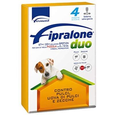 ALFAMED S.A. Fipralone Duo - Cani piccoli 2-10kg Spot-On - Farmaco per animali ALFAMED S.A. Fipralone Duo - Cani piccoli 2-10kg Spot-On - Farmaco per animali