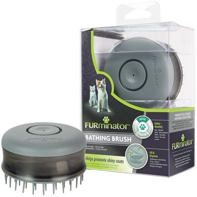 FURminator Spazzola Da Bagno Per Cani E Gatti, Contribuisce Alla Lucentezza Del Pelo - FURminator Spazzola Da Bagno Per Cani E Gatti, Contribuisce Alla Lucentezza Del Pelo -