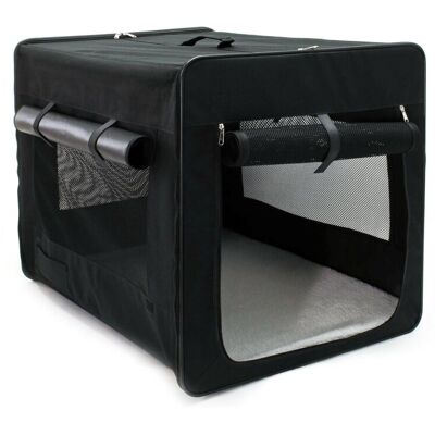 HELLOSHOP26 Gabbia Da Trasporto Xl Pieghevole 94 Cm Box Per Cani E Gatti Box Per Auto 160002931 HELLOSHOP26 Gabbia Da Trasporto Xl Pieghevole 94 Cm Box Per Cani E Gatti Box Per Auto 160002931