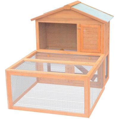 VIDAXL Conigliera All'aperto Per Animali Piccoli In Legno - VIDAXL Conigliera All'aperto Per Animali Piccoli In Legno -