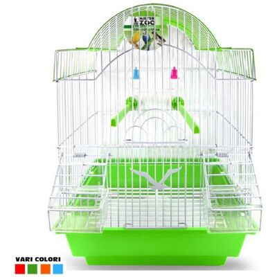 TRADE SHOP TRAESIO - Gabbia Uccelli Canarini Pappagalli Forma Pagoda Con Accessori Vari Colori - TRADE SHOP TRAESIO - Gabbia Uccelli Canarini Pappagalli Forma Pagoda Con Accessori Vari Colori -
