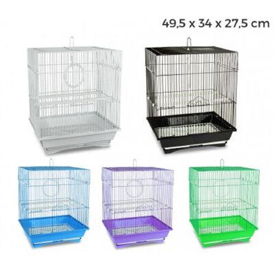 TRADE SHOP TRAESIO - Gabbia Uccelli Di Piccole Dimensioni Kandy 49,5 X 34 X 27,5 Cm Due Mangiatoie - TRADE SHOP TRAESIO - Gabbia Uccelli Di Piccole Dimensioni Kandy 49,5 X 34 X 27,5 Cm Due Mangiatoie -