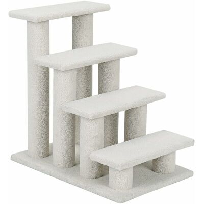 COSTWAY - Scaletta Per Cani E Gatti Con 4 Gradini, Scaletta Per Gatti Di Taglia Piccola, Tiragraffi Per Gatti A Forma Di Scala, Rivestita In Tessuto Morbido, 41 X 61 X 60 Cm (beige) COSTWAY - Scaletta Per Cani E Gatti Con 4 Gradini, Scaletta Per Gatti Di Taglia Piccola, Tiragraffi Per Gatti A Forma Di Scala, Rivestita In Tessuto Morbido, 41 X 61 X 60 Cm (beige)