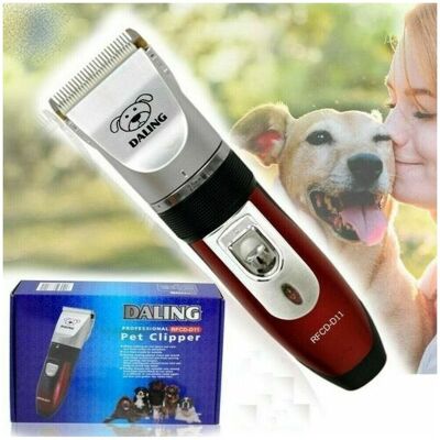 MARCA Topolenashop - Kit Tosatrice Per Cani Tosatore Doppia Batteria Ricaricabile 4 Pettini Rfcd-d11 MARCA Topolenashop - Kit Tosatrice Per Cani Tosatore Doppia Batteria Ricaricabile 4 Pettini Rfcd-d11